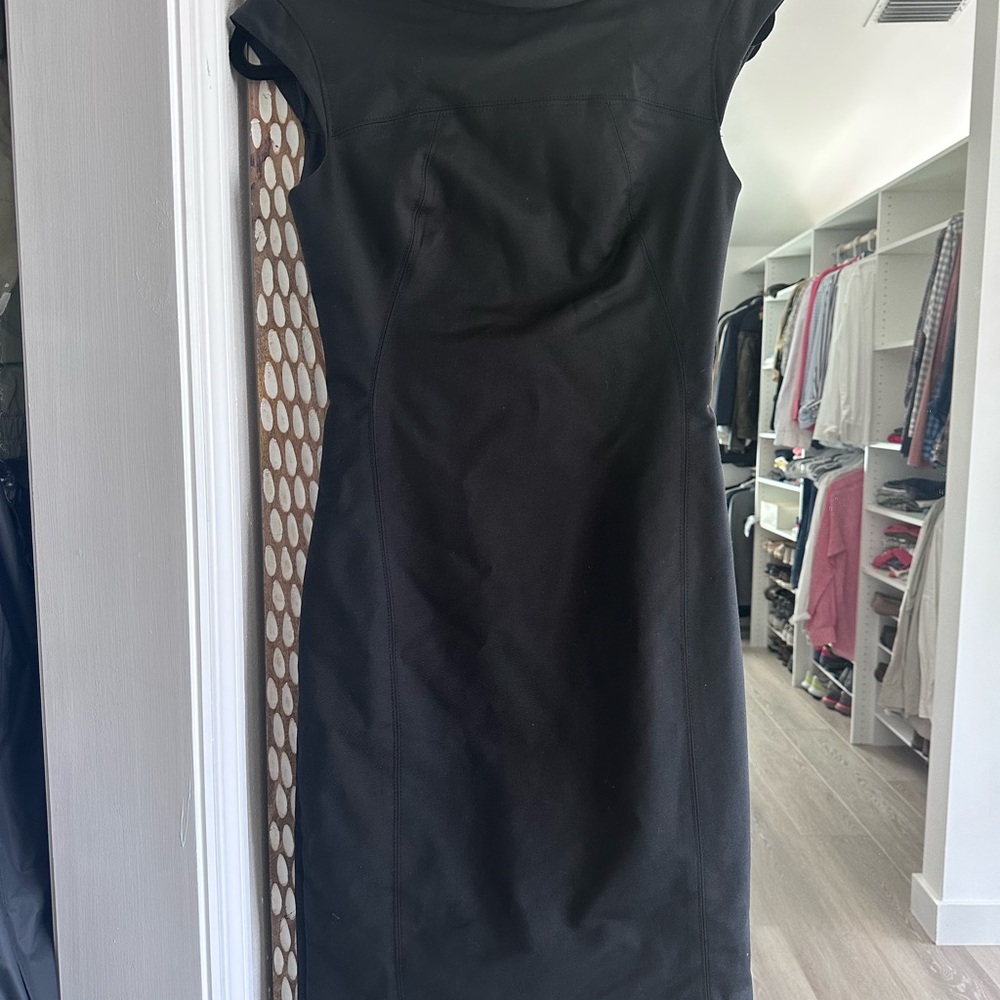 Zara Woman 3/4 length sheath dress with cowl neck - Picture 2 of 7